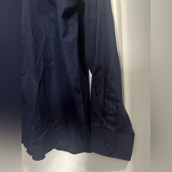 Milestone Designed in Italy Navy Blue Shirt w/ one Front Pocket!! - Picture 4 of 8